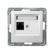 Gniazdo komputerowe pojedyncze RJ45 kat.5e OSPEL Impresja