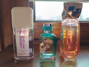 PERFUMY ZESTAW 3 SZTUK, BROSZKI GRATIS