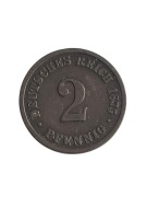 Niemcy 2 pfennig 1875 B