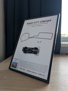 Grafika Baku City Circuit A4 Formuła F1 szkło