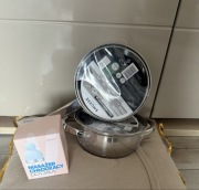 Smukee Garnek z pokrywą szklaną i rondel z pokrywą szklaną gratis masażer