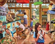 Corner Piece Pet Shop Jigsaw puzzle 1000 elementów