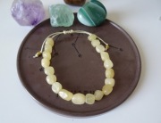 Bransoletka z kamieni - Kalcyt żółty Rękodzieło * CZAROITU CZAR