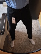 Czarne jeansy męskie skinny