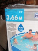 Basen stelażowy Bestway 366x76 + mata pod basen i pokrywa na basen