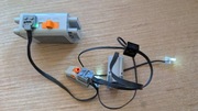 Silnik, lampki LEGO Technics.