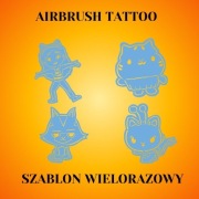 Zestaw szablonów do tatuaży Airbrush,facepainting,wielorazowy Gabi