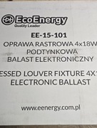 Oprawa rastrowa 4x18W podtynkowa balast elektroniczny EE-15-101