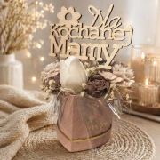 Flower box | Kwiaty z wosku sojowego | Upominek dla Mamy | Handmade