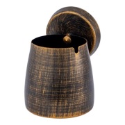 Popielniczka metalowa z pokrywką 