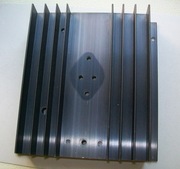 Aluminiowy Radiator 120x120x30 mm żebrowany