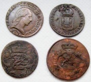 Zestaw Franciszek II. 1/4,1/2 krajcara 1,2 soldi.