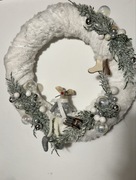 Wianek Świąteczny na drzwi domki