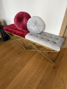 Ławka glamour bordo/szary