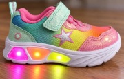 Buty Sportowe Dziecięce ze Świecącą Podeszwą LED na Rzep r. 23 