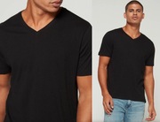 GAP czarna męska koszulka w serek oryginał M