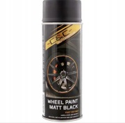 Farba w Sprayu do Felg C&C 400 ml Czarna Matowa