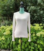 Kremowy beżowy sweter Mango L 40 wiskoza bluzka top dzianina