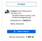 Felgi 13 4x100/Opony stan wzorowy Good Year 165/70R