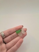 Zawieszka sea glass morskie szkło do naszyjnika 