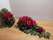 Stroik na grób ,kompozycja na cmentarz ,wiązanka z wazonem, zestaw K17k