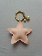 Brelok breloczek do torby różowa gwiazdka perełki 