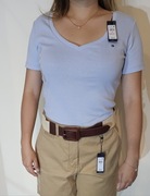 Tommy Hilfiger nowa Koszulka błękitna T-Shirt V-NECK  r. S