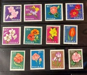 !!! POLSKA KWIATY 12szt... KOMPLETNA_SERIA...CZYSTE**!!!