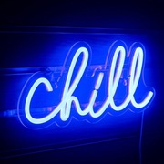 Neon LED "Chill" – Niebieski 