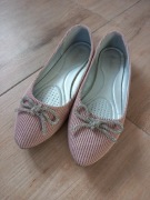 Balerinki pudrowy róż