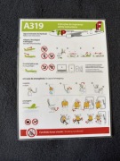 Safety Card / Karty Instrukcja Bezpieczeństwa TAP Portugal Airbus A319
