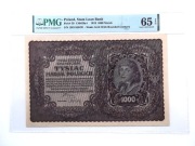 1000 marek 1919 I Serja BO  PMG65  EPQ 
