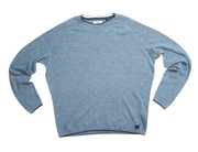 C&A EST.1841 niebieski sweterek męski cieńszy, dopasowujący się XXL