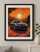 Obraz na płótnie Vintage Toyota Supra MK4 