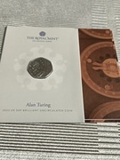 50 pensów Alan Turing 2022