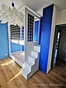 Łóżko drewniane piętrowe 