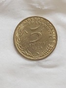 045 Francja 5 centymów, 1985