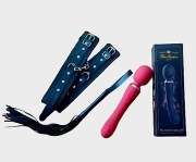 MASAŻER WAND RÓŻDŻKA MOCNY WIBRATOR Kajdanki pejcz  