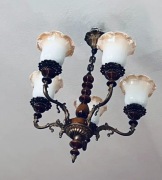 Żyrandol w stylu vintage / retro / jak Art Nouveau. 