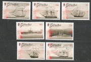Gibraltar Mi 1790-1796 okręty żaglowce statki**czyste