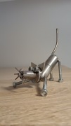 Kot Kotek metalowa figurka handmade 