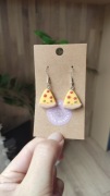 Kolczyki śmieszne  kolczyki z pizzą pizza kawałki pizzy 