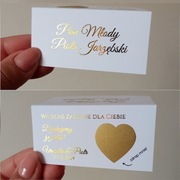 Winietki złocone ze zdrapką 