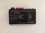 Przełącznik Selektor Kolumn Schwaiger SCP25 Wejście Wyjście RCA 