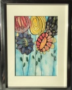 Obrazki z motywem abstrakcyjnych kwiatów 