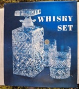 Luksusowy Komplet do Whisky - Kryształ 24% PbO Czechosłowacja 