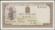 Rumunia 500 lei 1941 - D/8 - stan 1/2