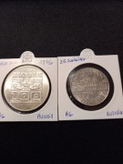 100 i 25 Schilling1975 , srebro