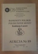 WCN Warszawskie Centrum Numizmatyczne katalog Aukcja nr 89 Kolekcja Lucow