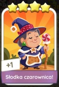 Karta 4* Słodka Czarownica Monopoly Go 